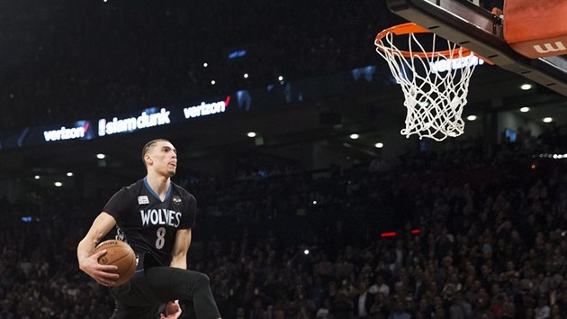 Zach LaVine z Minnesoty obhájil pozici nejlepího smeae NBA, pi All Star...