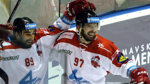 Radost olomouckch hokejist v duelu se Zlnem