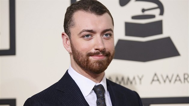 Sam Smith na udlen cen Grammy (Los Angeles, 15. nora 2016)