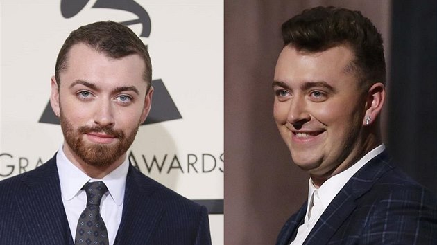 Sam Smith na cench Grammy v roce 2016 a 2015