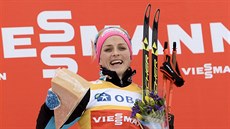 Norská bkyn na lyích Therese Johaugová dostala za vítzství v bhu na 10 km...