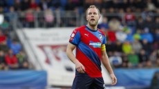 Kapitán plzeňských fotbalistů Daniel Kolář v utkání na hřišti Slovácka. Kapitán plzeňských fotbalistů Daniel Kolář v utkání na hřišti Slovácka.