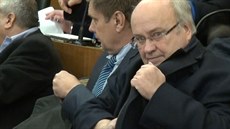 Ondřej Havlín u Krajského soudu v Praze (10. 2. 2016) Ondřej Havlín u Krajského soudu v Praze (10. 2. 2016)