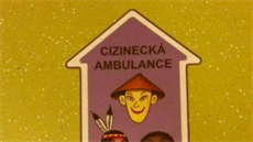 Šipka s obrázkem Číňana, indiána a černocha ukazuje cestu k cizineckému... Šipka s obrázkem Číňana, indiána a černocha ukazuje cestu k cizineckému...