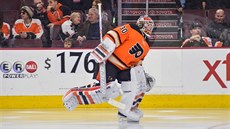 Branká Michal Neuvirth se po zranní pedstavil v NHL poprvé od 27. ledna.