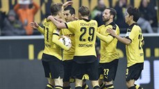 Gólová radost fotbalist Dortmundu