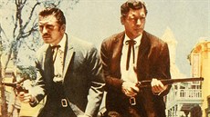 Kirk Douglas a Burt Lancaster ve filmu Přestřelka u O. K. Corralu. Kirk Douglas a Burt Lancaster ve filmu Přestřelka u O. K. Corralu.
