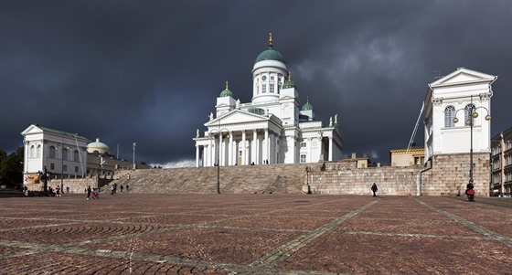 Senátní námstí v Helsinkách.