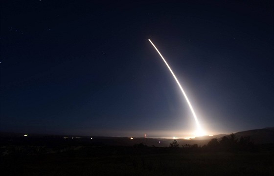 Test americké mezikontinentální balistické rakety Minuteman. Ilustraní foto