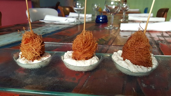 Chlupaté krevety. Jedna z nejvtích specialit vyhláené ecké taverny Kavala