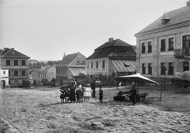 Námstí ve Svtlé nad Sázavou kolem roku 1898