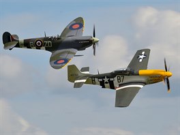 Spitfire a Mustang