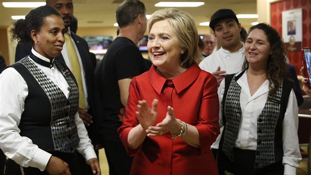 Prezidentsk kandidtka demokrat Hillary Clintonov v den primrek v Nevad navtvila Las Vegas (20.2.2016)