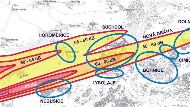 Hlukov zaten okolnch obc v ppad vstavby nov pistvac drhy ruzyskho letit.