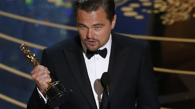 Leonardo DiCaprio poprv promnil svou nominaci na Oscara (28. nora 2016).