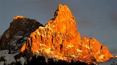 A ještě jednou večerní barvy na Cimon della Pala A ještě jednou večerní barvy na Cimon della Pala