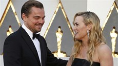 Leonardo DiCaprio a Kate Winsletová (Los Angeles, 28. února 2016)