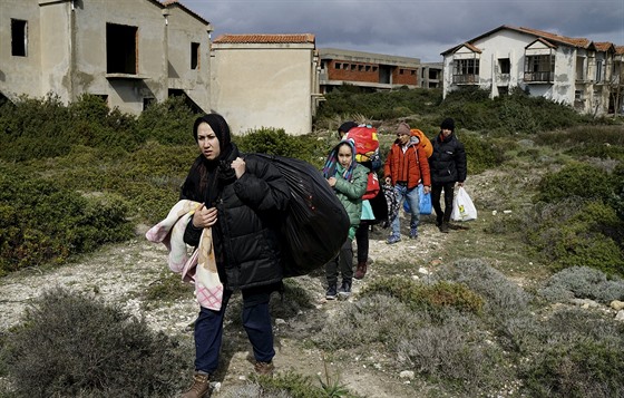 Afghántí uprchlíci v tureckém mst Cesme