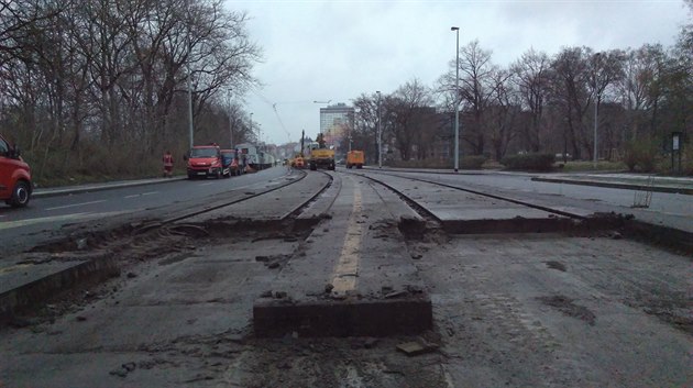 Rekonstrukce tramvajové trat Sokolovská