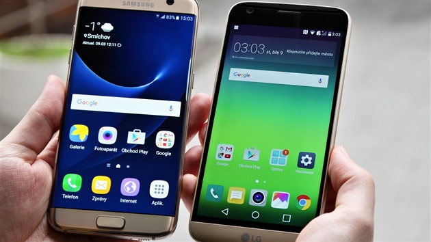 Samsung Galaxy S7 edge a LG G5