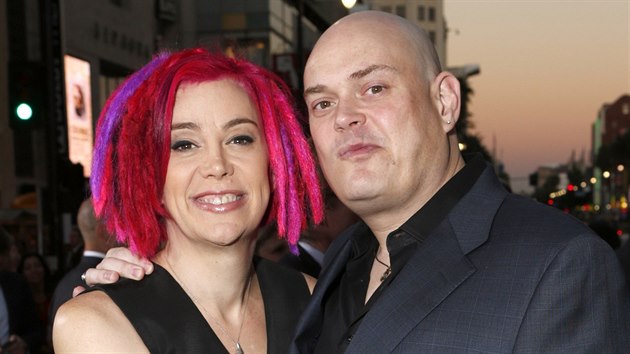 Lana Wachowski a jej bratr Andy (Los Angeles, 24. jna 2012)