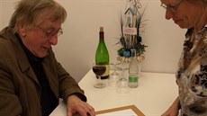 Pavel Kantorek na autogramiádě. Pavel Kantorek na autogramiádě.