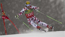 Marcel Hirscher v obřím slalomu v Kranjské Goře Marcel Hirscher v obřím slalomu v Kranjské Goře
