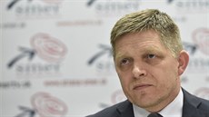 Slovenský premiér a předseda strany Směr-sociální demokracie Robert Fico na... Slovenský premiér a předseda strany Směr-sociální demokracie Robert Fico na...