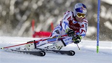 Francouzský lyžař Alexis Pinturault na trati obřího slalomu v Kranjske Goře. Francouzský lyžař Alexis Pinturault na trati obřího slalomu v Kranjske Goře.