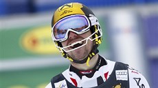 Rakouský lya Marcel Hirscher se raduje v cíli slalomu v Kranjske Goe.