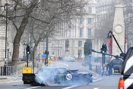 Ken Block a Matt Le Blanc si na fotografii práv uívají bhem natáení Top...