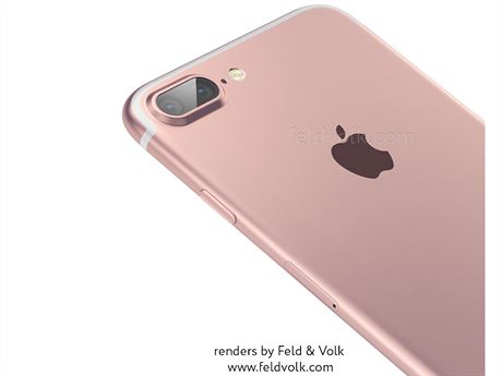 Render oekávaného iPhonu 7 (Plus) s duálním fotoaparátem