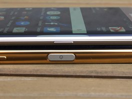 Samsung S7 edge a Sony Z5 Premium mají rzn rozmístné ovládací prvky, jen...