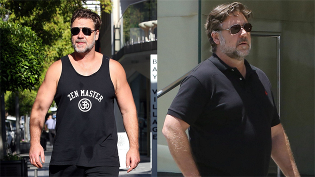 Russell Crowe za pl roku zhubl o tyiadvacet kilogram. Dnes je opt ve form. (2017)