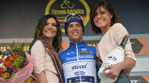 Zdenk tybar se raduje z triumfu ve druh etap  italskho etapovho zvodu Tirreno-Adriatico.