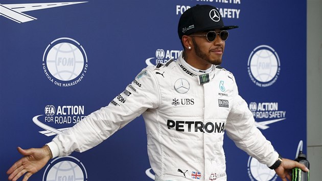 Lewis Hamilton po kvalifikaci na Velkou cenu Austrlie formule 1.