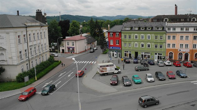 Souasn pohled na zbesk nmst Osvobozen.