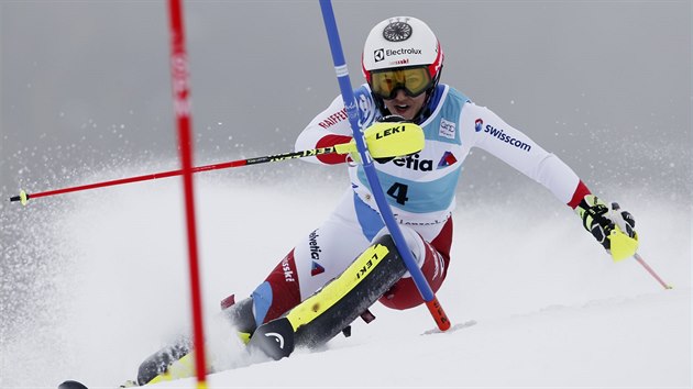 Wendy Holdenerov na trati slalomu v Lenzerheide