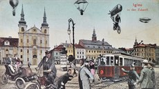 Tak si představovali Jihlavu budoucnosti vydavatelé pohlednic před sto lety –... Tak si představovali Jihlavu budoucnosti vydavatelé pohlednic před sto lety –...