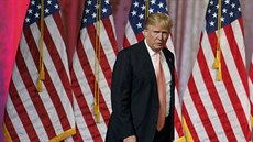 Donald Trump ped vítzným projevem na Florid (15. bezen 2016)