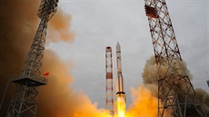 Mise ExoMars 2016 zaala 14. bezna 2016, kdy odstartovala raketa Proton-M.