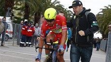 Peter Sagan po závěrečné časovce na Tirrenu-Adriaticu. To už ví, že skončil o... Peter Sagan po závěrečné časovce na Tirrenu-Adriaticu. To už ví, že skončil o...