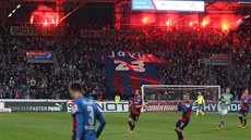 Choreo plzeských fanouk v duelu s Bohemians