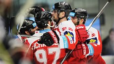Gólová radost olomouckých hokejistů Gólová radost olomouckých hokejistů