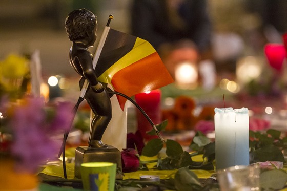 Belgická metropole v noci po úterních teroristických útocích.