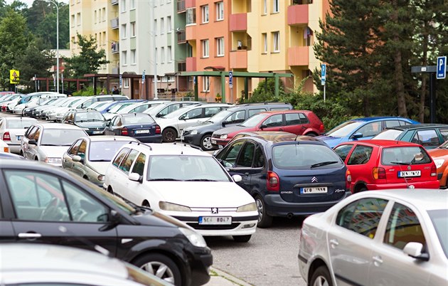 Parkování v eských Budjovicích. ilustraní snímek