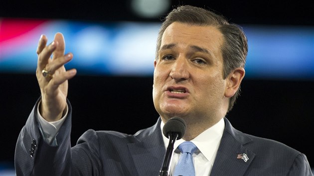 Republiknsk kandidt na prezidenta USA Ted Cruz en na sjezdu AIPAC ve Washingtonu  (21. bezna 2016)