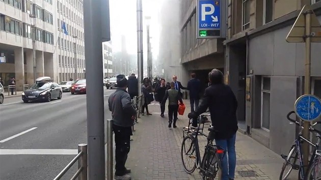 Vbuch ve stanici metra Maelbeek