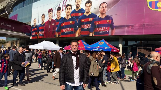 Martin Dejdar si bhem pobytu v Barcelon nenechal ujt nvtvu stadionu Camp Nou.