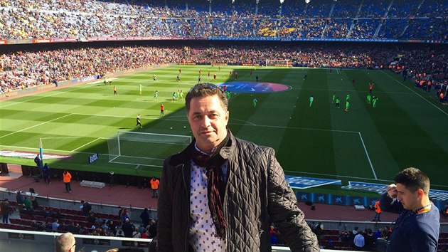 Martind Dejdar na stadionu Camp Nou 